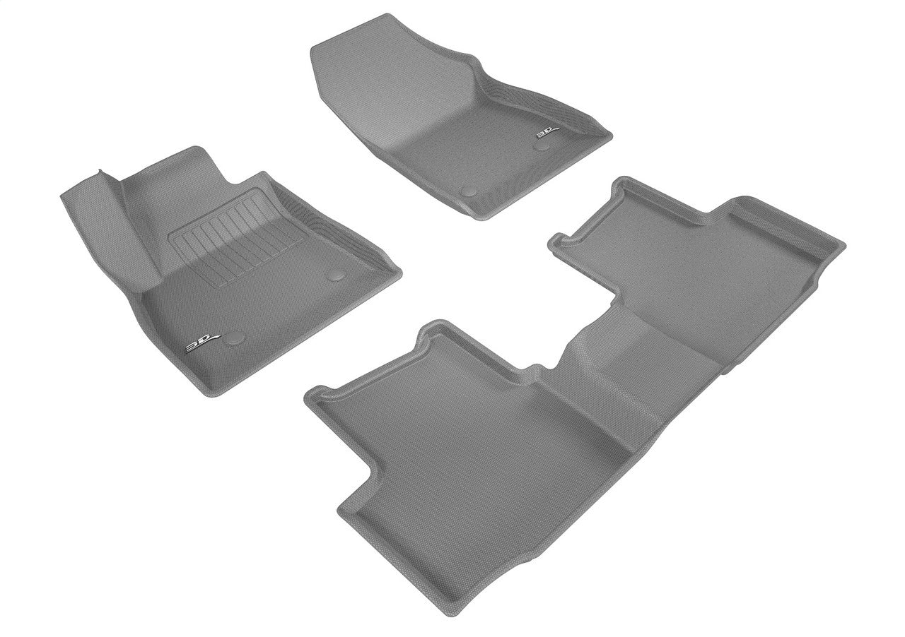 3D MAXpider L1CH07601501 2016-2019 Chevrolet Cruze Kagu 1st & 2nd Row Floormats - Gray