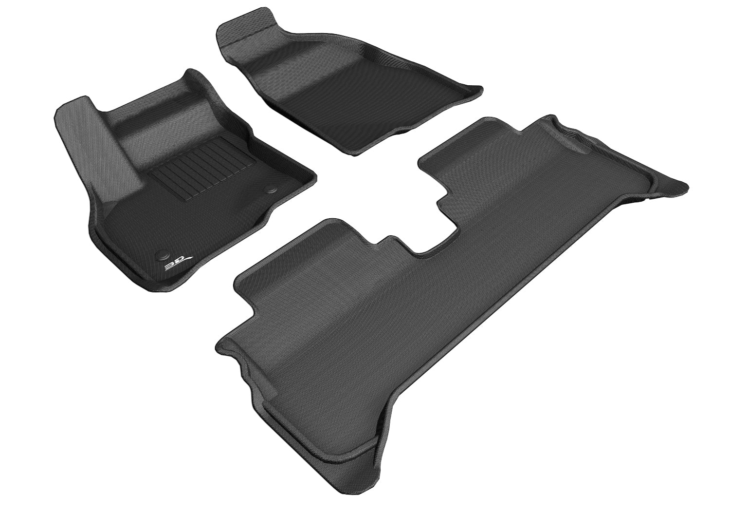 3D MAXpider L1CH08701509 2017-2020 Chevrolet Bolt Ev Kagu 1st & 2nd Row Floormats - Black 3D MAXpider