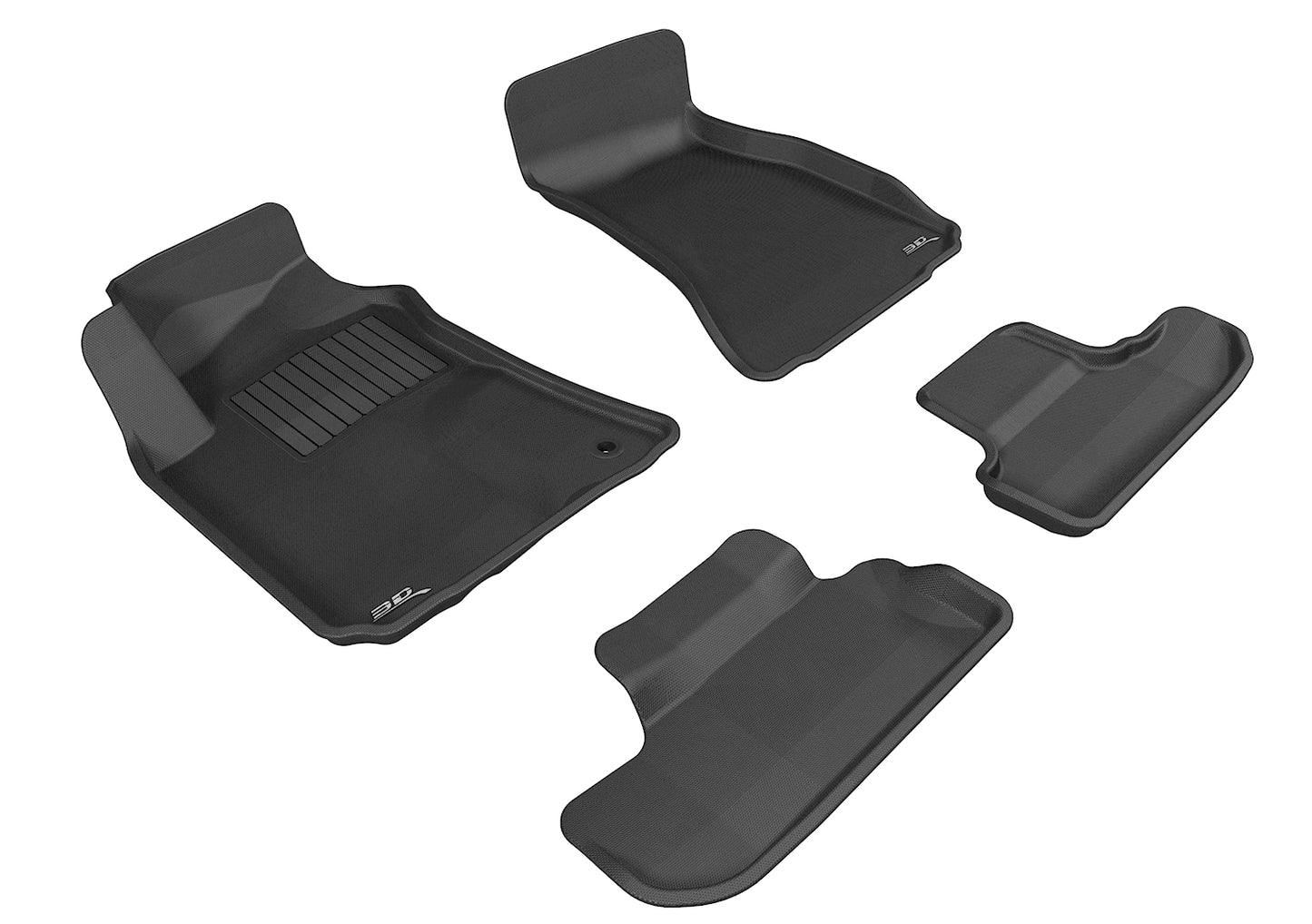 3D MAXpider L1DG01501509 2008-2010 Dodge Challenger Kagu 1st & 2nd Row Floormats - Black