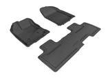 3D MAXpider L1FR02001509 2007-2014 Ford Edge Kagu 1st & 2nd Row Floormats - Black