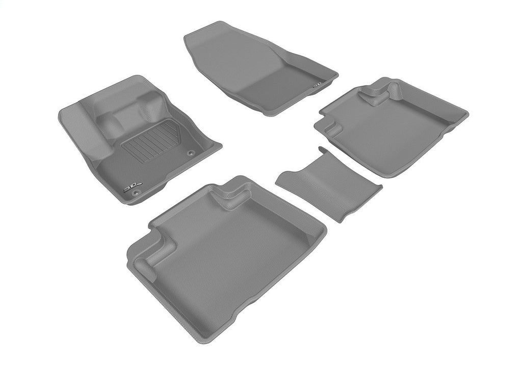 3D MAXpider L1FR09301501 2015-2020 Ford Edge Kagu 1st & 2nd Row Floormats - Gray