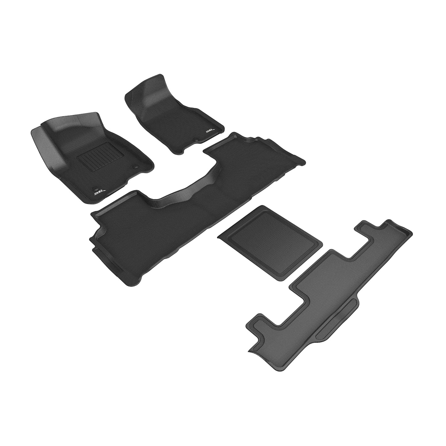 3D Maxpider L1GM03001509 21-24 GMC Yukon 7-Seat Kagu Black R1 R2 R3