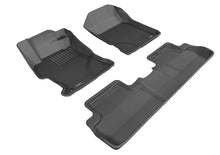 Load image into Gallery viewer, 3D MAXpider L1HD04501509 2012-2013 Honda Civic Coupe Kagu 1st &amp; 2nd Row Floormats - Black