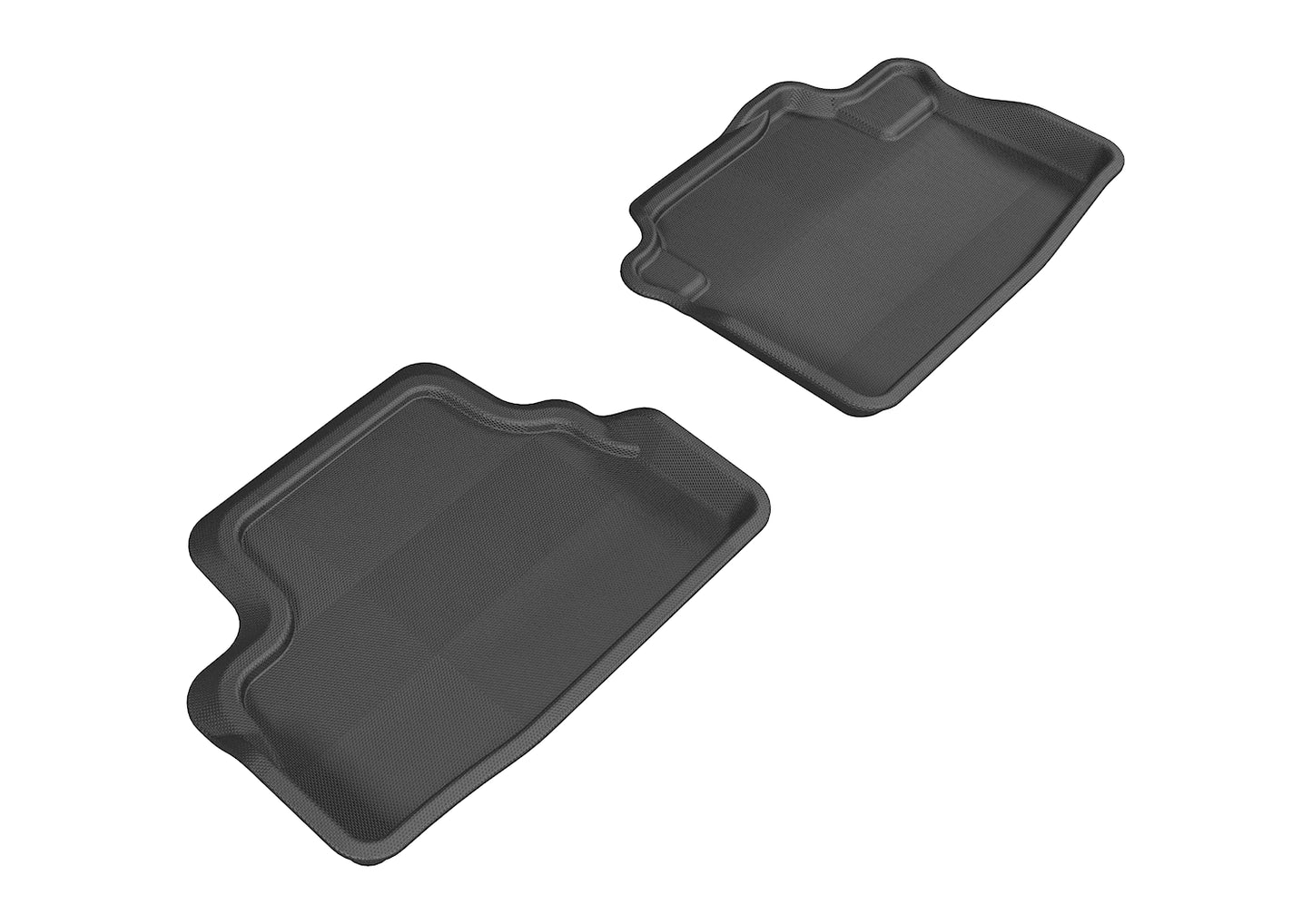 3D MAXpider L1HD05921509 2008-2012 Honda Accord Coupe Kagu 2nd Row Floormats - Black
