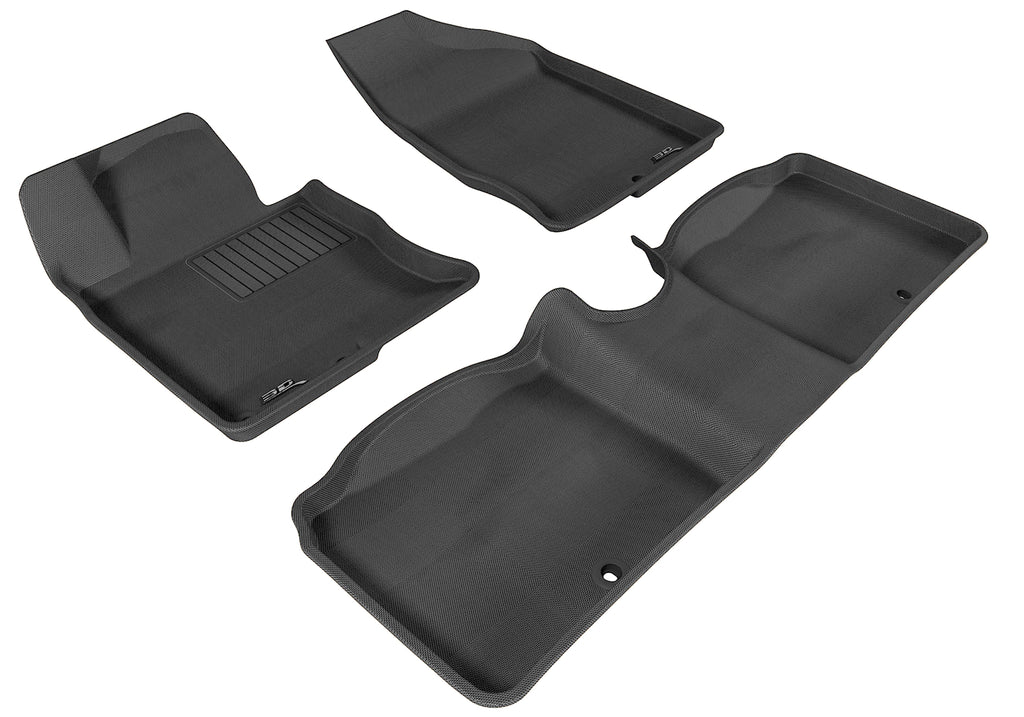 3D MAXpider L1HY02601509 2012-2017 Hyundai Azera Kagu 1st & 2nd Row Floormats - Black