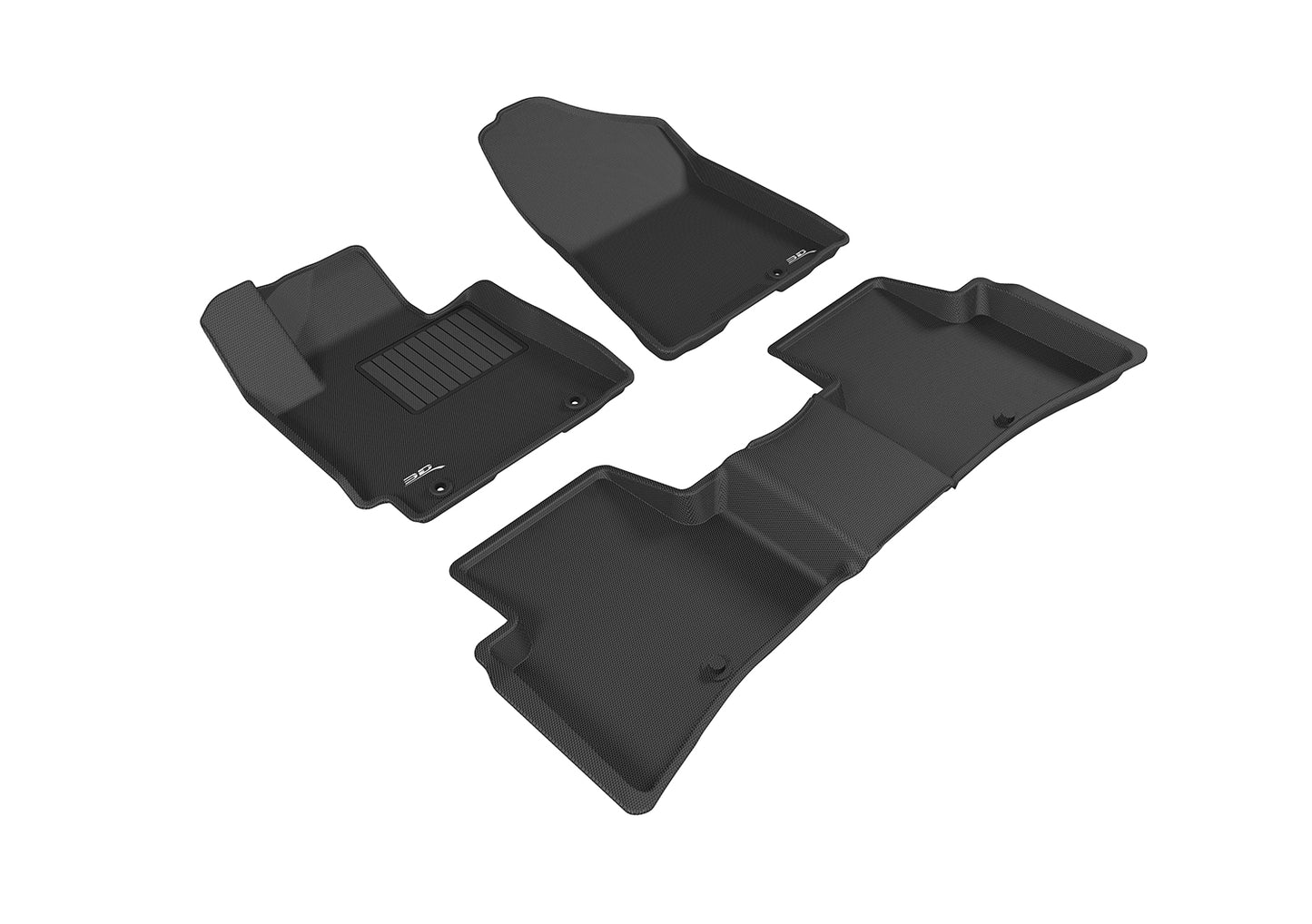 3D MAXpider L1HY06601509 2016-2018 Hyundai Tucson Kagu 1st & 2nd Row Floormats - Black