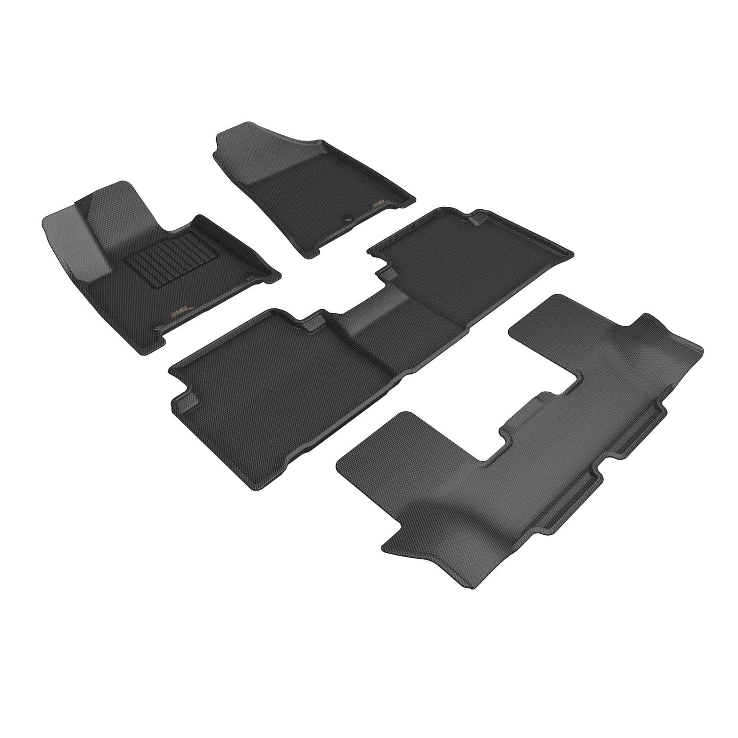 3D MAXpider L1HY14601509 24-25 Hyundai Santa Fe Hybrid Kagu Floor Mat - Black