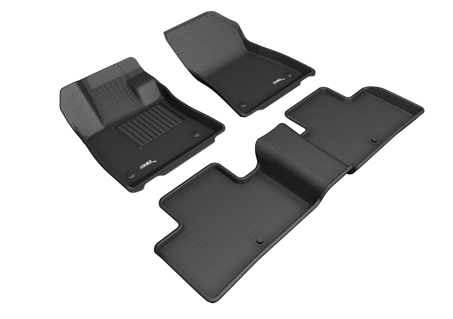 3D MAXpider L1IN03101509 2019-2020 Infiniti QX50 Kagu 1st & 2nd Row Floormats - Black