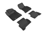 3D MAXpider L1JG00801509 2017-2020 Jaguar XE Kagu 1st & 2nd Row Floormats - Black