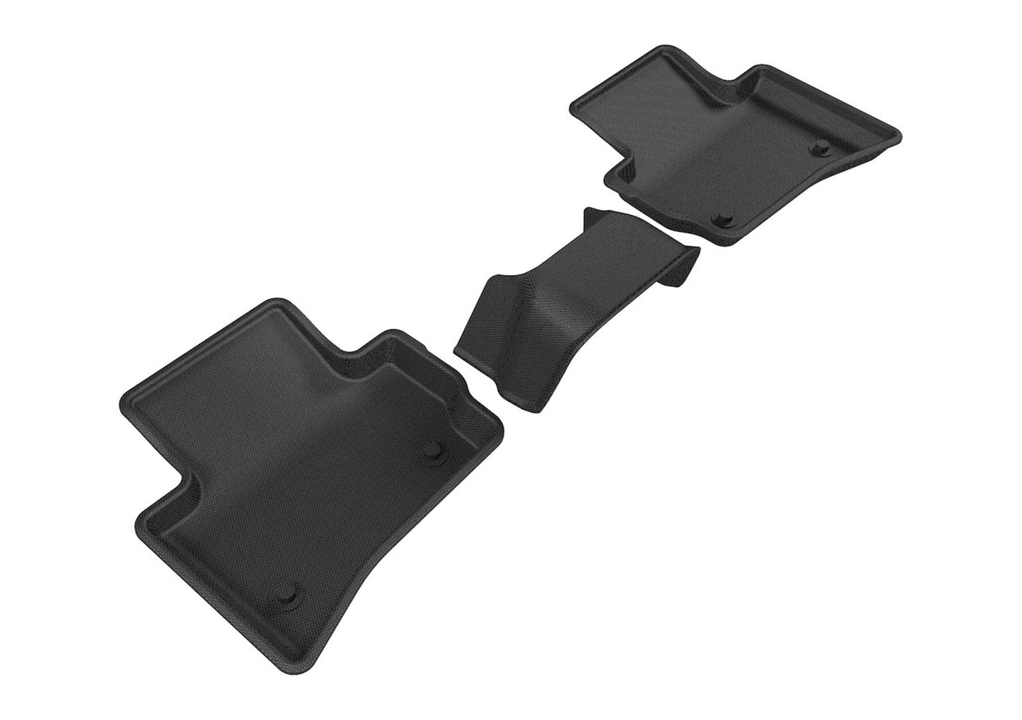 3D MAXpider L1JG01221509 2017-2020 Jaguar/Land Rover F-Pace/Range Rover Velar Kagu 2nd Row Floormats - Black