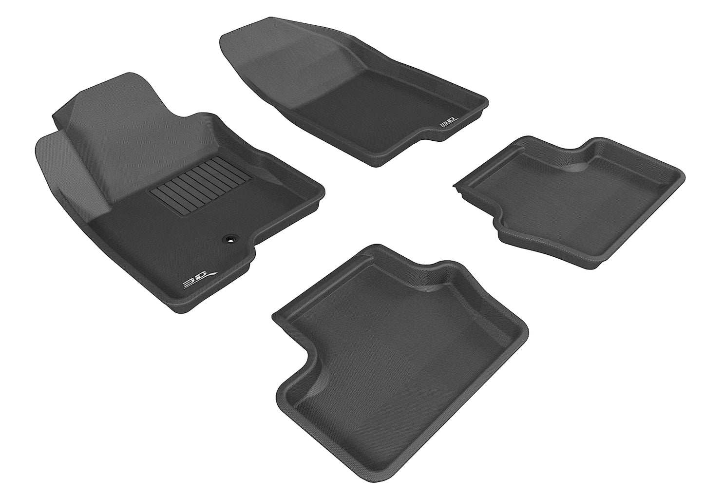 3D MAXpider L1JP00801509 2007-2013 Jeep Compass Kagu 1st & 2nd Row Floormats - Black