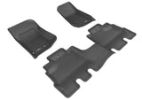 3D MAXpider L1JP01101509 2014-2018 Jeep Wrangler JK Unlimited Kagu 1st & 2nd Row Floormats - Black