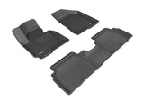 3D MAXpider L1KA02601509 2014-2016 Kia Sportage Kagu 1st & 2nd Row Floormats - Black