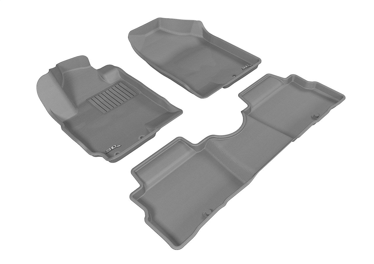 3D MAXpider L1KA03301501 2011-2013 Kia Soul Kagu 1st & 2nd Row Floormats - Gray