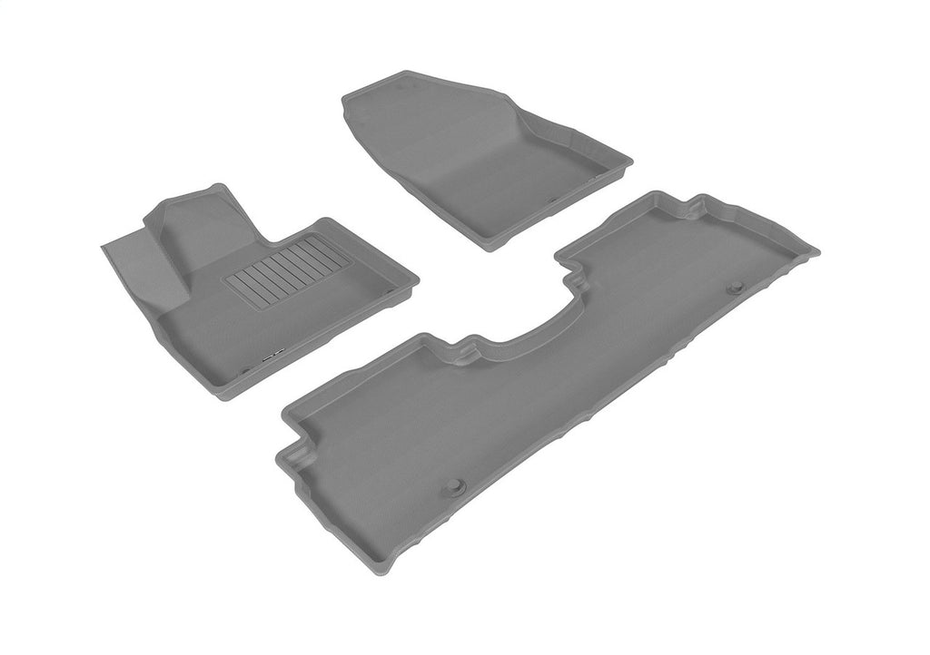 3D MAXpider L1KA03601501 2016-2020 Kia Sorento 5-Seat Kagu 1st & 2nd Row Floormats - Gray