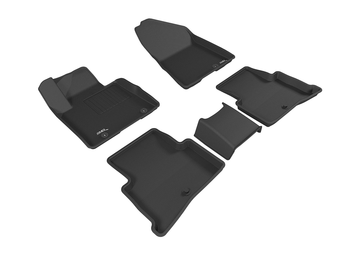 3D MAXpider L1KA04001509 2017-2020 Kia Sportage Kagu 1st & 2nd Row Floormats - Black