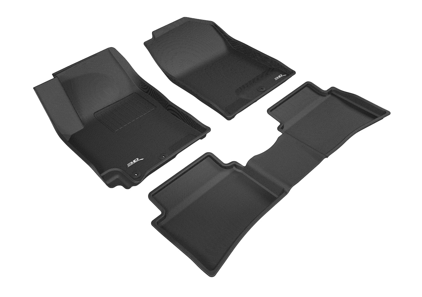 3D MAXpider L1KA04301509 2018-2020 Kia Rio/Rio 5-Door Kagu 1st & 2nd Row Floormats - Black