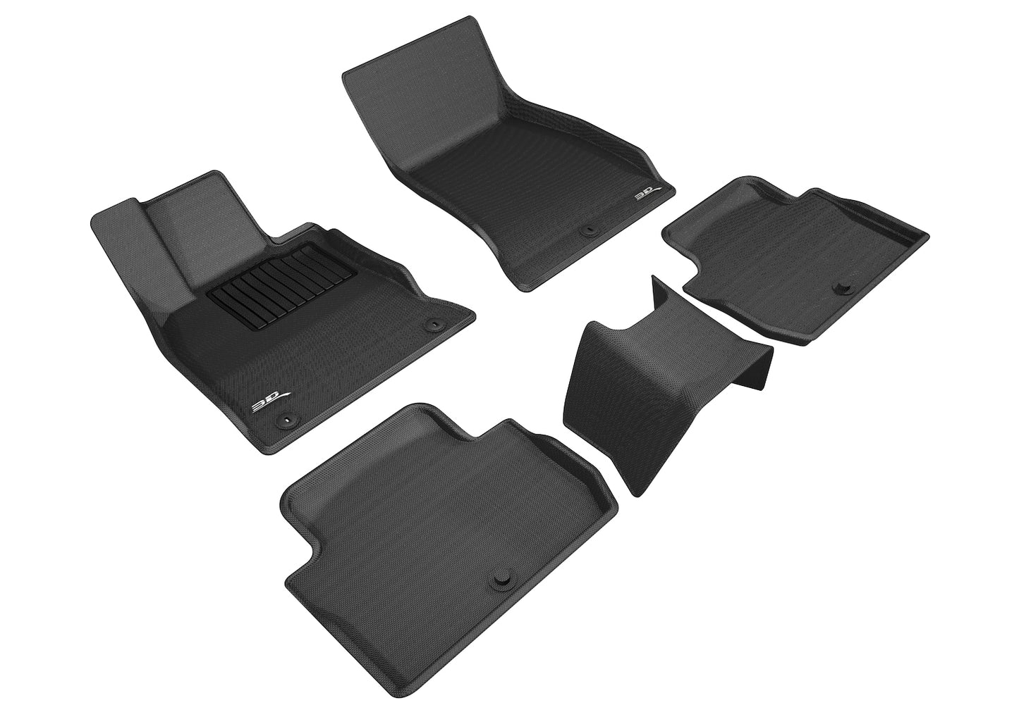3D MAXpider L1KA04601509 2018-2020 Kia Stinger Rwd Kagu 1st & 2nd Row Floormats - Black