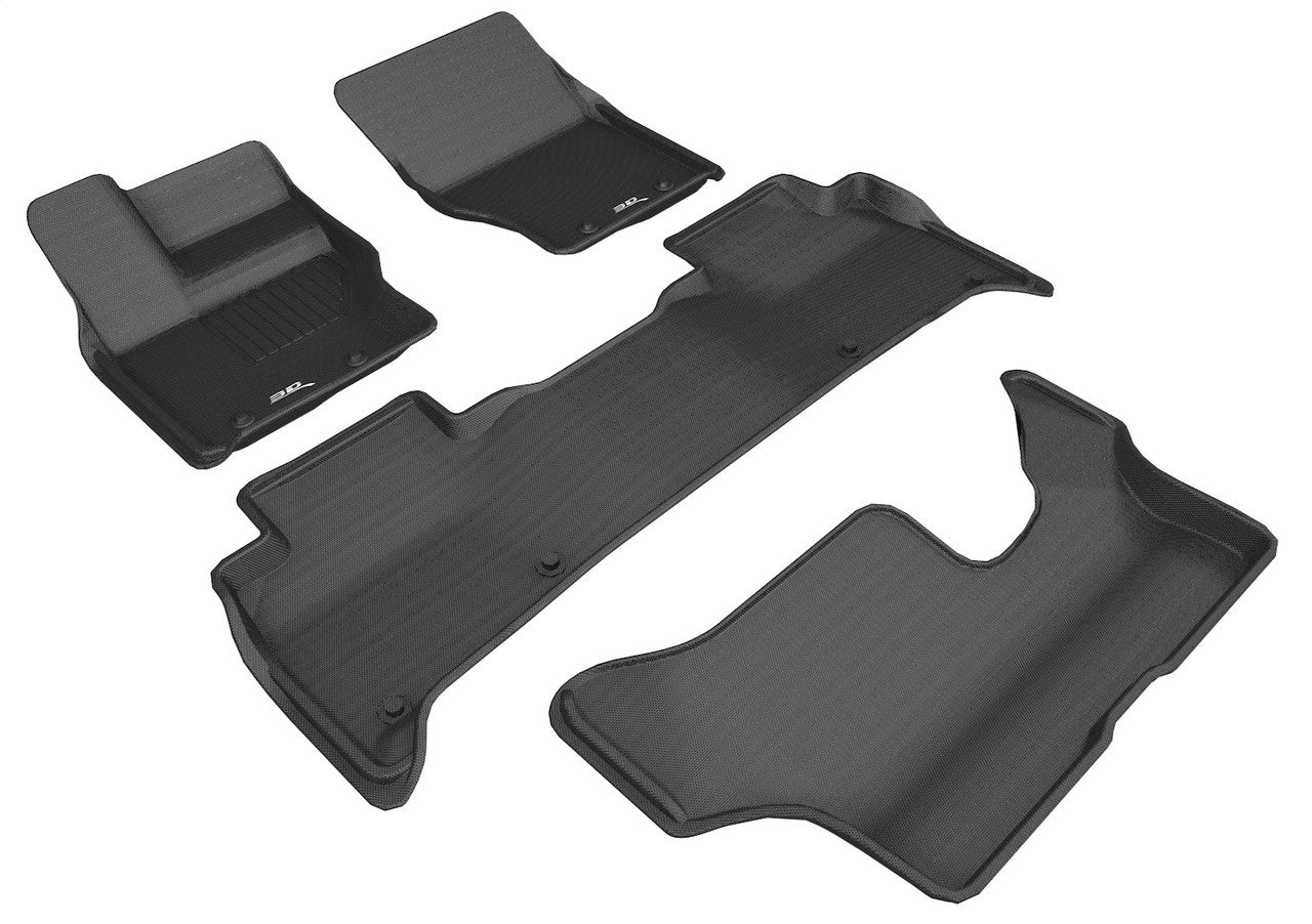 3D MAXpider L1LR02401509 2017-2020 Land Rover Discovery Kagu 1st & 2nd & 3rd Row Floormats - Black