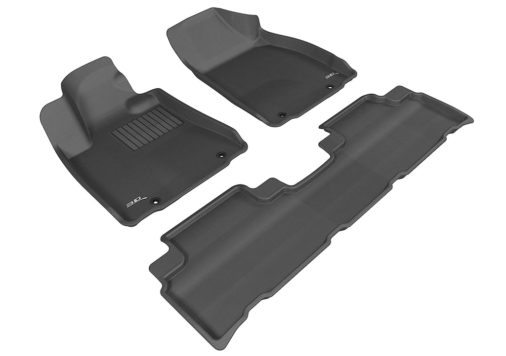 3D MAXpider L1LX04101509 2010-2012 Lexus RX Kagu 1st & 2nd Row Floormats - Black