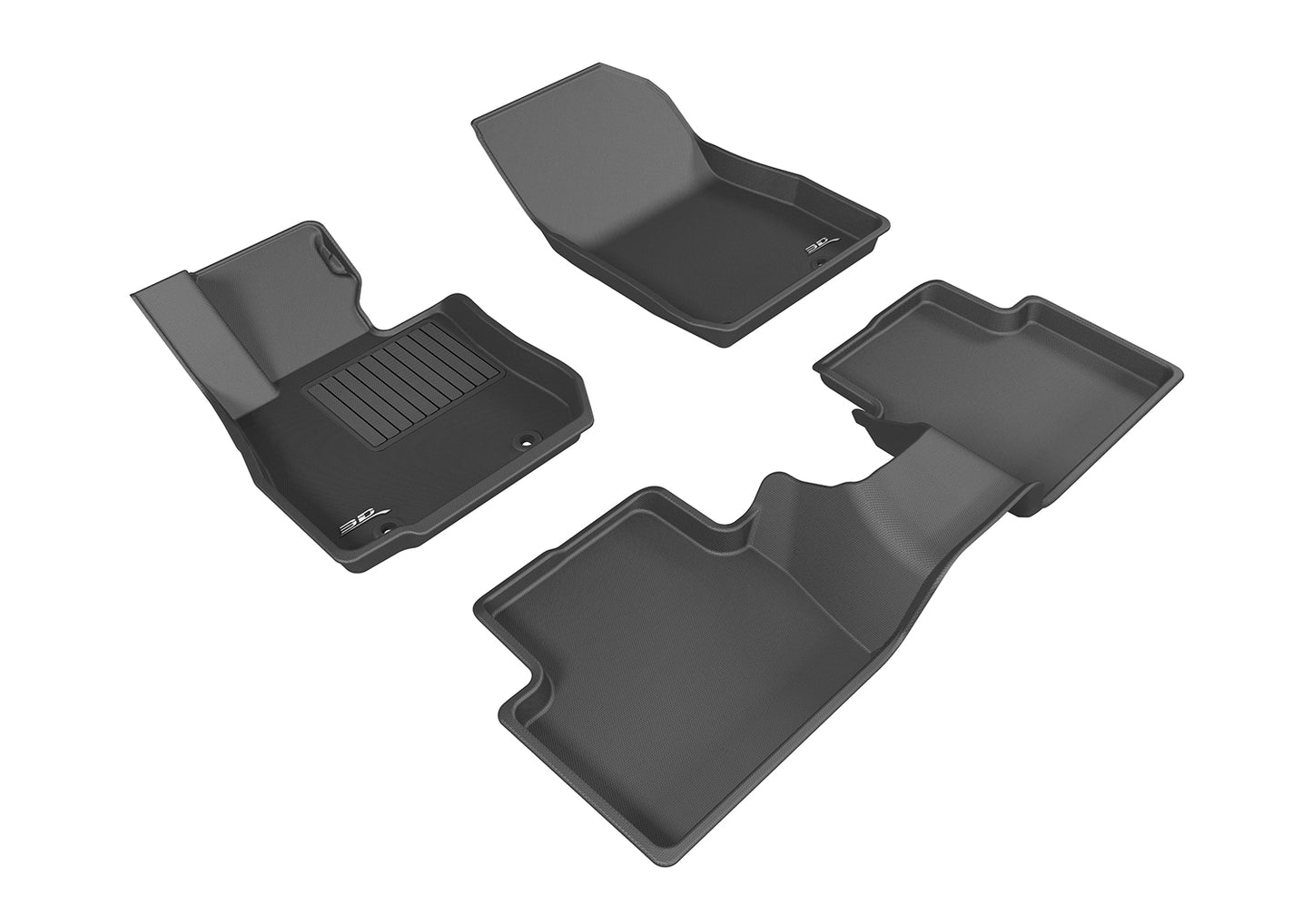 3D MAXpider L1MZ05101509 2016-2019 Mazda CX-3 Kagu 1st & 2nd Row Floormats - Black