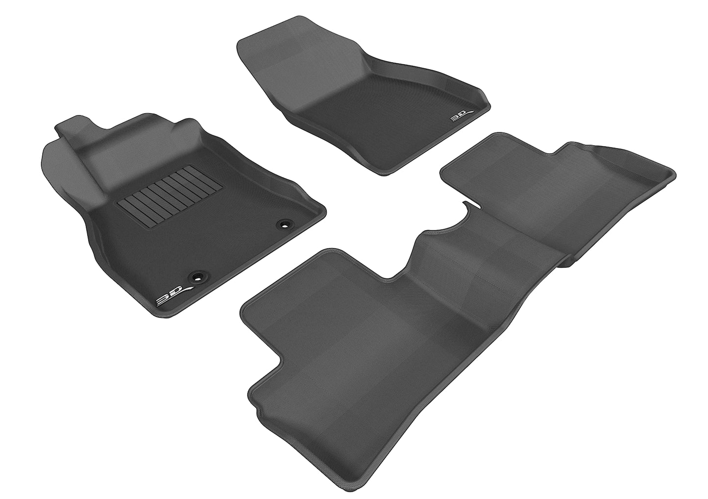 3D MAXpider L1NS06401509 2011-2018 Nissan Juke Kagu 1st & 2nd Row Floormats - Black