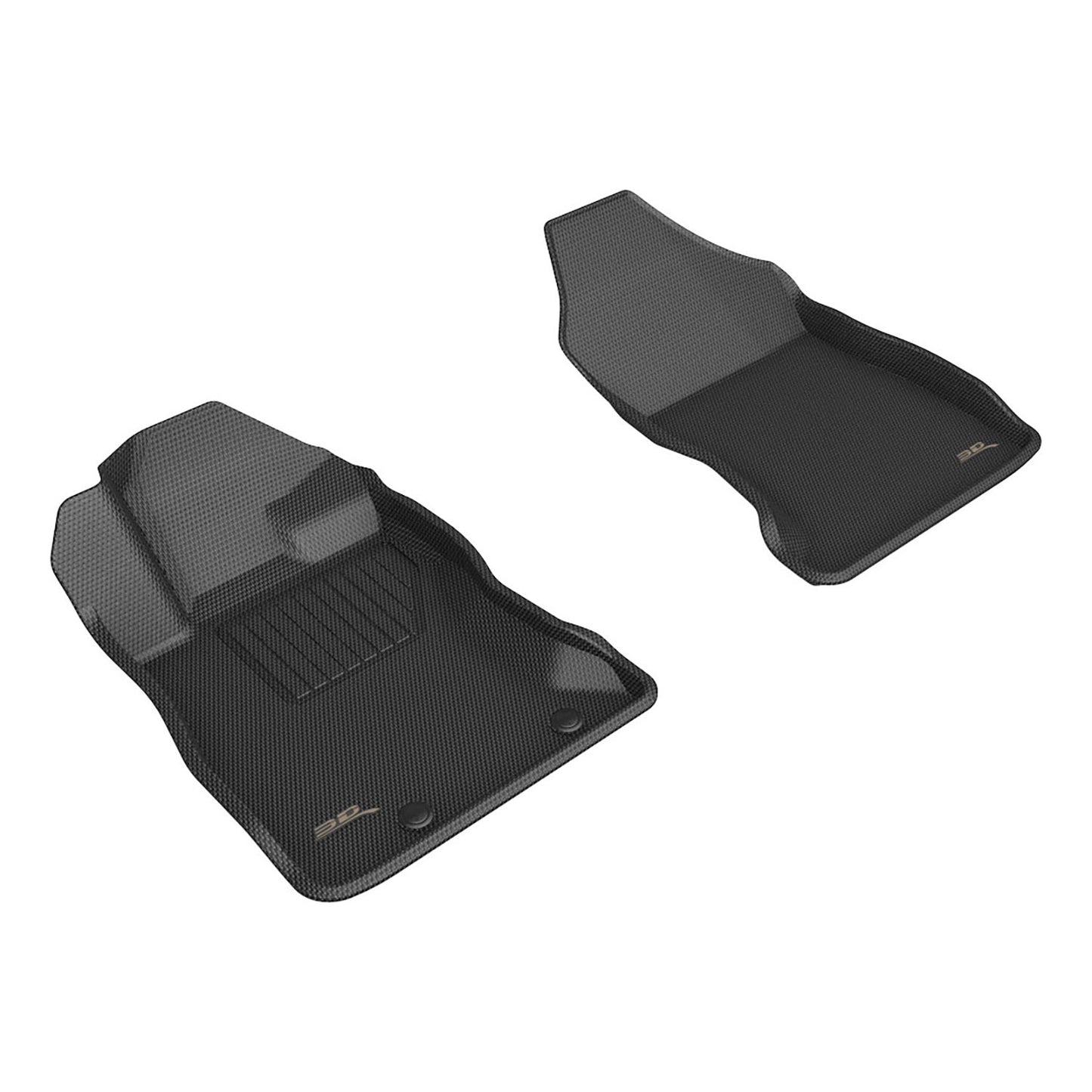 3D MAXider  L1SB0361150922-23 Subaru WRX Kagu Black Floor Mats - Row 1