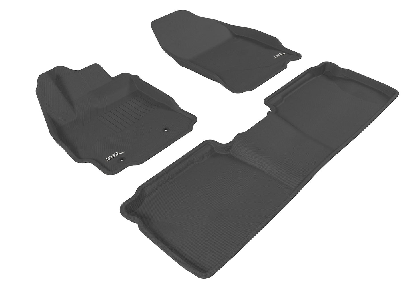 3D MAXpider L1SC00101509 2011-2013 Scion TC Kagu 1st & 2nd Row Floormats - Black