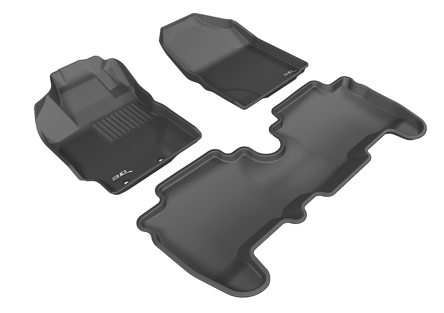3D MAXpider L1SC00301509 2013-2014 Scion XD Kagu 1st & 2nd Row Floormats - Black