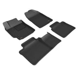 3D MAXpider L1TY00401509 2007-2011 Toyota Camry Kagu 1st & 2nd Row Floormats - Black