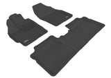 3D MAXpider L1TY04001509 2010-2011 Toyota Prius Kagu 1st & 2nd Row Floormats - Black