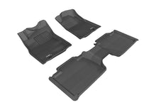 Load image into Gallery viewer, 3D MAXpider L1TY09101509 2012-2015 Toyota Tacoma Access Cab Kagu 1st &amp; 2nd Row Floormats - Black