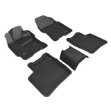 3D MAXpider L1TY14501509 2004-2009 Toyota Prius Kagu 1st & 2nd Row Floormats - Black