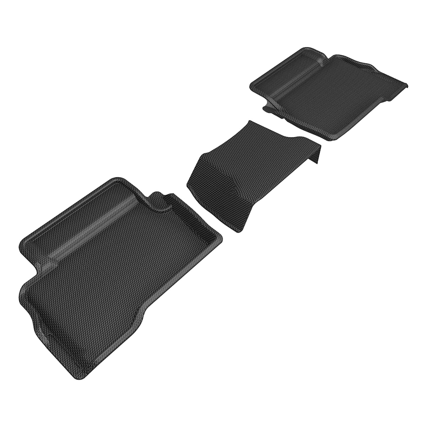 3D MAXpider L1TY32221509 2024+ Toyota Tacoma Double Cab Kagu 2nd Row Floormats - Black