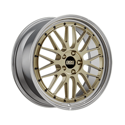 BBS LM 18x8 / 5x112 / ET45 / - Gold Center / Diamond Cut Lip Wheel LM430GPK