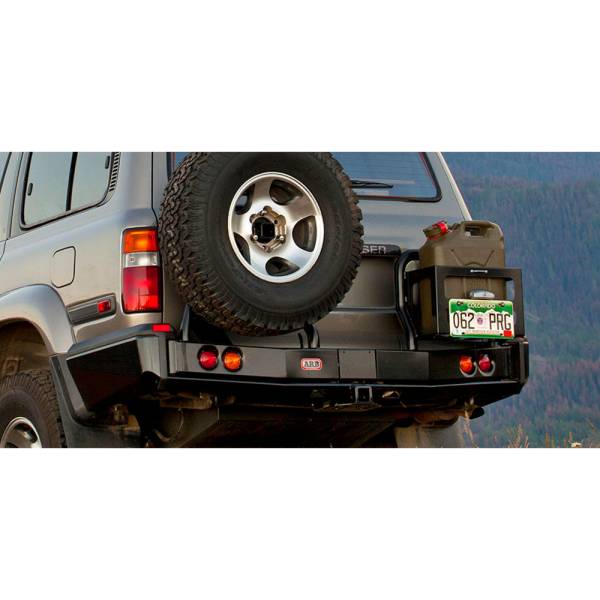 ARB Summit Full Width Black Power Coated Rear Bumper - 5615040 ARB