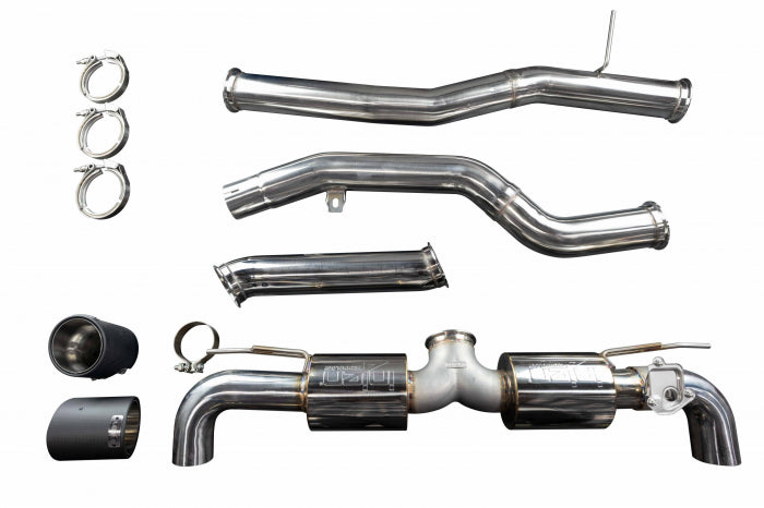 Injen 2020-2023 Toyota GR Supra MK5 L6-3.0L Turbo (A90/A91) Performance Exhaust System  Carbon Fiber Tips - SES2300CF Injen