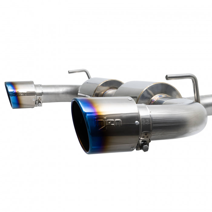 Injen 2019-2022 Hyundai Veloster N 2.0L Turbo Performance Axle Back Exhaust System (Burnt Titanium Tips) - SES1343ABTT Injen