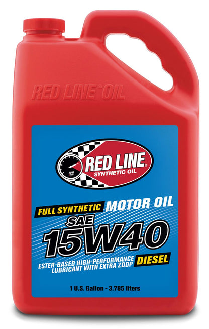 Red Line 21405 15W‑40 Full Synthetic Diesel Motor Oil – 1 Gallon Red Line