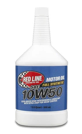 Red Line 11204 10W‑50 Full Synthetic Motor Oil – 1 Quart Red Line