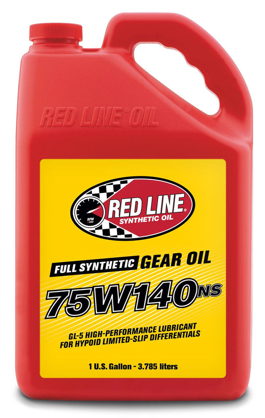 Red Line 57105 75W‑140 GL‑5 Gear Oil (Non-Slip) – 1 Gallon Red Line
