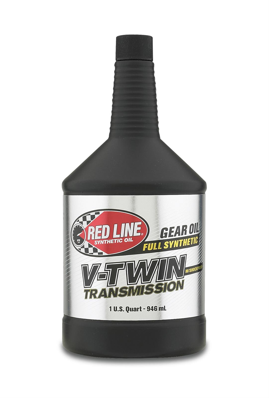 Red Line 42804 V‑Twin Transmission Oil with ShockProof – 1 Quart Red Line
