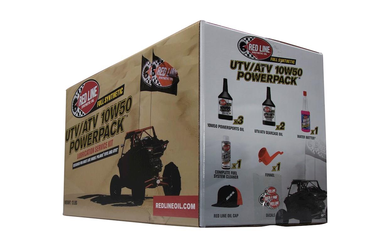 Red Line UTV/ATV 10W‑50 PowerPack – Full Synthetic Engine & Transmission Oil Kit – SKU 90220 Red Line