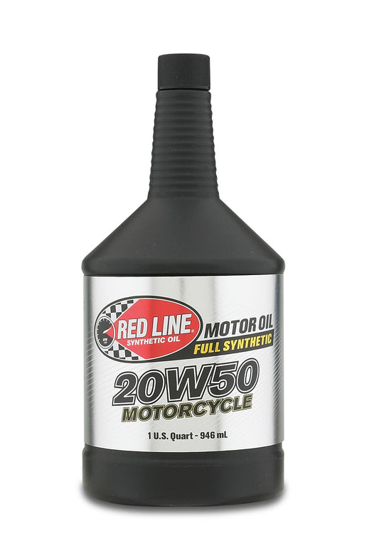 Red Line 42504 20W‑50 Full Synthetic Motorcycle Oil – 1 Quart Red Line