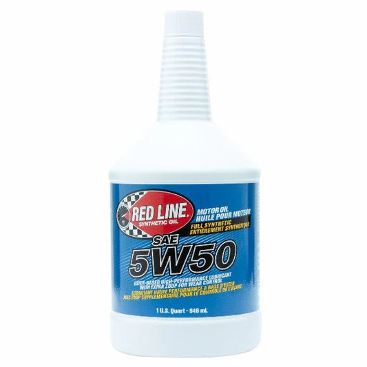 Red Line 11604 5W‑50 Full Synthetic Motor Oil – 1 Quart Red Line
