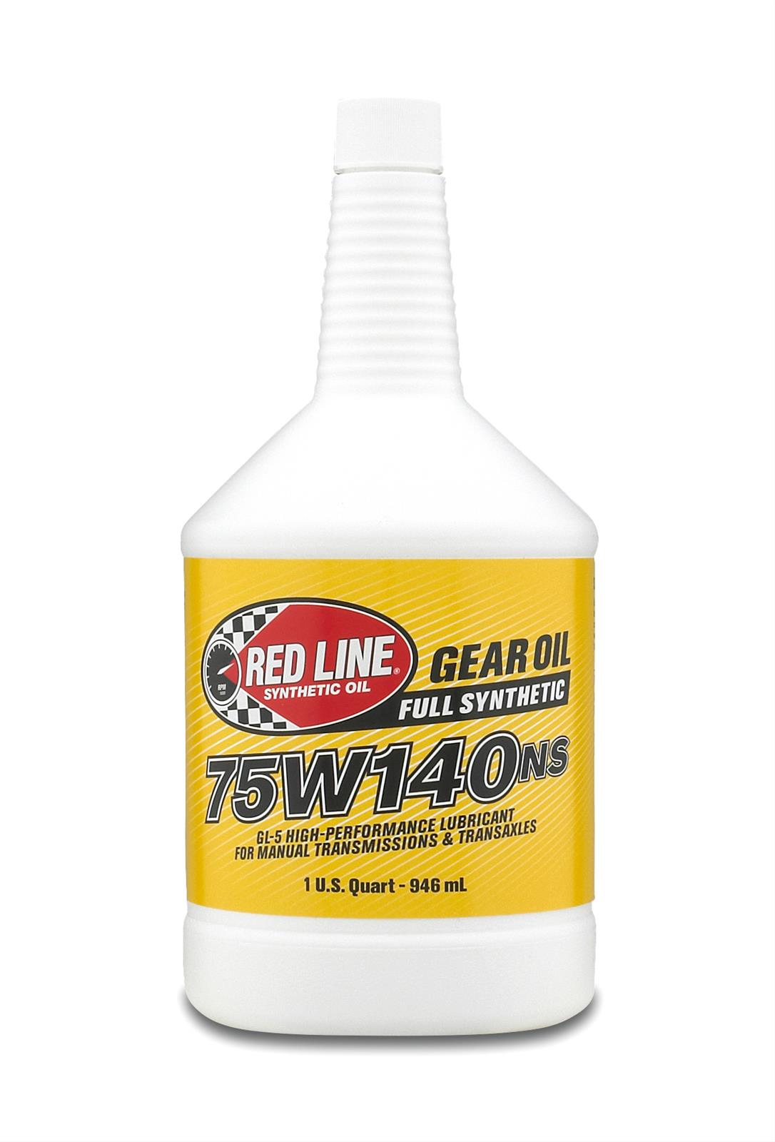Red Line 57104 75W‑140 GL‑5 Gear Oil (Non-Slip) – 1 Quart Red Line
