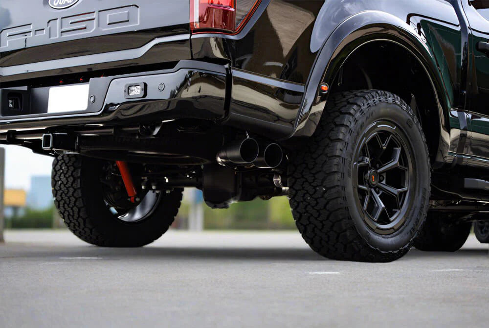 2021-2026 Roush F-150 Side Exit Cat Back Active Ready Exhaust - Black Tip - RSH422264-BLK