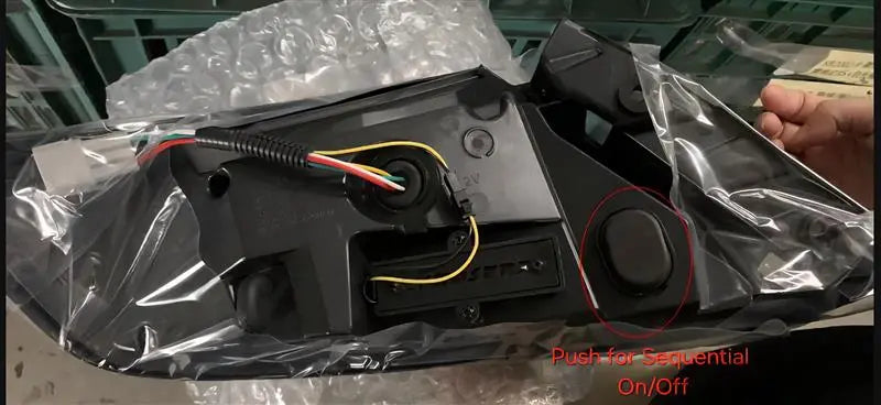 OLM Spec-AR LED Taillights (Clear Lens/Black Base/White Bar) - 2022+ WRX