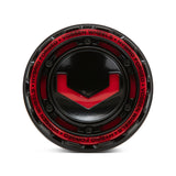 Vossen Billet Modular Cap - Large - Gloss Black w/ Red Insert