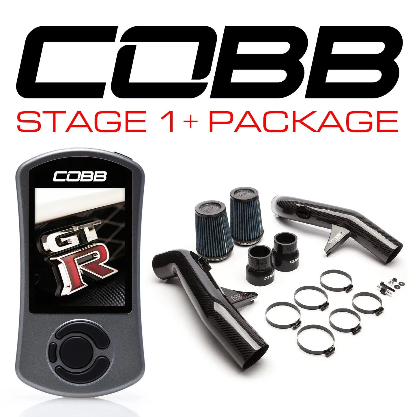 COBB 14-17 Nissan GT-R Stage 1+ Carbon Fiber Power Package (NIS-008) w/ TCM Flashing NIS008011PCF COBB